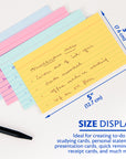 Ruled Colored Index Card 3" X 5" 100 Ct.
