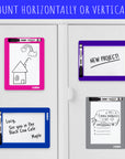 Magnetic Locker Dry Erase Board 5" X 7" w/ Marker