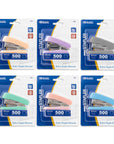 Mini Pastel Color Stapler Standard (26/6) w/ 500 Ct. Staples