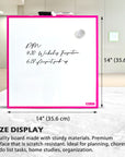 Magnetic Dry Erase Tile 14" x 14"
