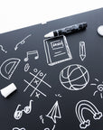 Magnetic Chalkboard 14" x 14" w/ Chalk Marker & Magnet