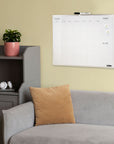 METALLIQUE Aluminium Framed Magnetic Dry Erase Calendar 16" X 20"