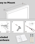 Aluminium Framed Magnetic Dry Erase Calendar 16" X 20"