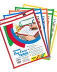 Reusable Dry Erase Pockets with Marker Holder