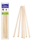 Wooden Dowel Round Natural 3/8" x 12" (6/Bag)
