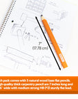 Wood Carpenter's Pencil (5/Pack)