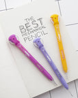 0.7 mm Mechanical Pencil w/ Spinner Top Eraser (3/Pack)