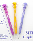 0.7 mm Mechanical Pencil w/ Spinner Top Eraser (3/Pack)