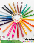 24 Mini Colored Pencils