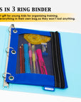 Pencil Pouch 3-Ring w/ Mesh Window