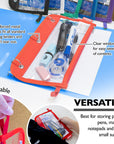 Pencil Pouch 3-Ring Clear 11.5" x 6.5"