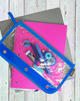Pencil Pouch 3-Ring Clear 11.5" x 6.5"