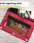 Pencil Pouch 3-Ring Double Zipper w/ Mesh Window