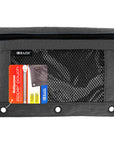Pencil Pouch 3-Ring Black Color w/ Mesh Window