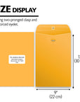 Clasp Envelope 9" X 12" (100/Pack)