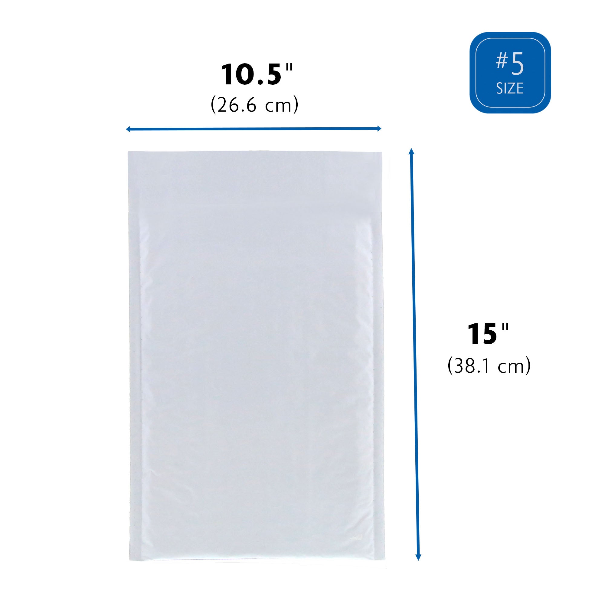 Weiße Poly-Versandtaschen, Größe 12 X 155 Zoll, 500 Stück