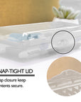 8" LUCENT Clear Pencil Case Organizer Box