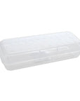 8" LUCENT Clear Pencil Case Organizer Box