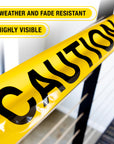 3" X 1000 Feet Yellow "Caution" Barricade Tape