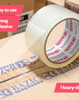 Heavy Duty Industrial Clear Packing Tape 1.88" x 109.3 Yards (36/Box)