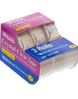 Crystal Clear Tape 3/4" X 500" (3/Pack)
