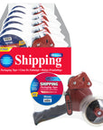 Packaging Tape Dispenser w/ (2) 1.88" X 54.6 Yards Super Clear Tape