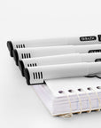 Fiero Black Fiber Tip Fineliner Pen (4/Pack)