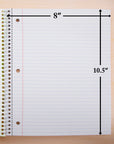 Notebook Spiral C/R 1-Subject 70 Sheets (3/Pack)