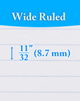 Notebook W/R 1-Subject 80 Ct.