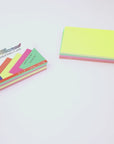 Ruled Fluorescent Colored Index Card 3" X 5" 75 Ct.