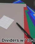 Dividers w/ 10-Color Tabs