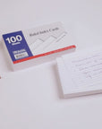 Ruled White Index Card 4" X 6" 100 Ct.