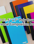 Composition Book Poly Cover 5" x 7" 80 Ct.