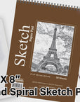 Sketch Pad Top Bound Spiral, 6"X 8"(50 Ct.)