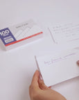 Unruled White Index Card 3" X 5" 100 Ct.