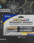 Silver & Gold Metallic Markers (2/Pack)