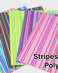 Poly 2-Pockets Portfolio - Stripes