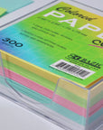 75mm X 75mm 300 Ct. Color Paper Cube w/ Tray