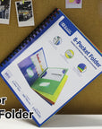 8-Pockets Portfolios Folder w/ View Cover