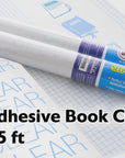 17.5" x 5' Clear Adhesive Book Cover