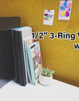 Binder View 0.5" Burgundy 3-Ring w/ 2-Pockets
