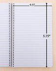 Notebook Spiral C/R 3-Subject 9.5" X 5.75" 120 Ct.