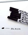 Fine Tip Black Dry-Erase Marker (4/Pack)