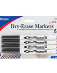 Fine Tip Black Dry-Erase Marker (4/Pack)