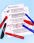 Chisel Tip Jumbo Assorted Color Permanent Marker (3/Pack)