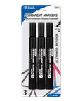 Chisel Tip Jumbo Black Permanent Marker (3/Pack)