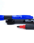 Chisel Tip Jumbo Black Permanent Marker w/ Grip (3/Pack)