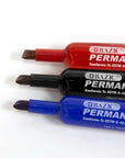 Chisel Tip Desk Style Black Permanent Marker (3/Pack)
