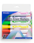 Chisel Tip Bright Color Dry-Erase Markers (12/Pack)