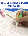 Correction Pen Metal Tip Mini, 0.1 FL OZ (3 mL)(3/Pack)